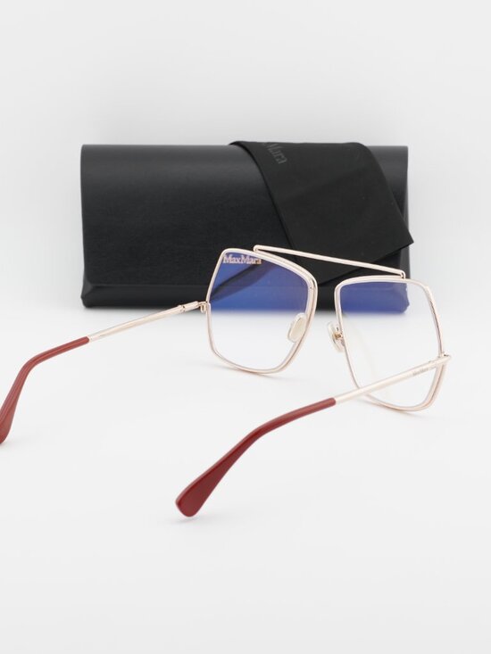 Max Mara MM5118-B 028 Square Eyeglasses - Rose Gold 58mm main image 9